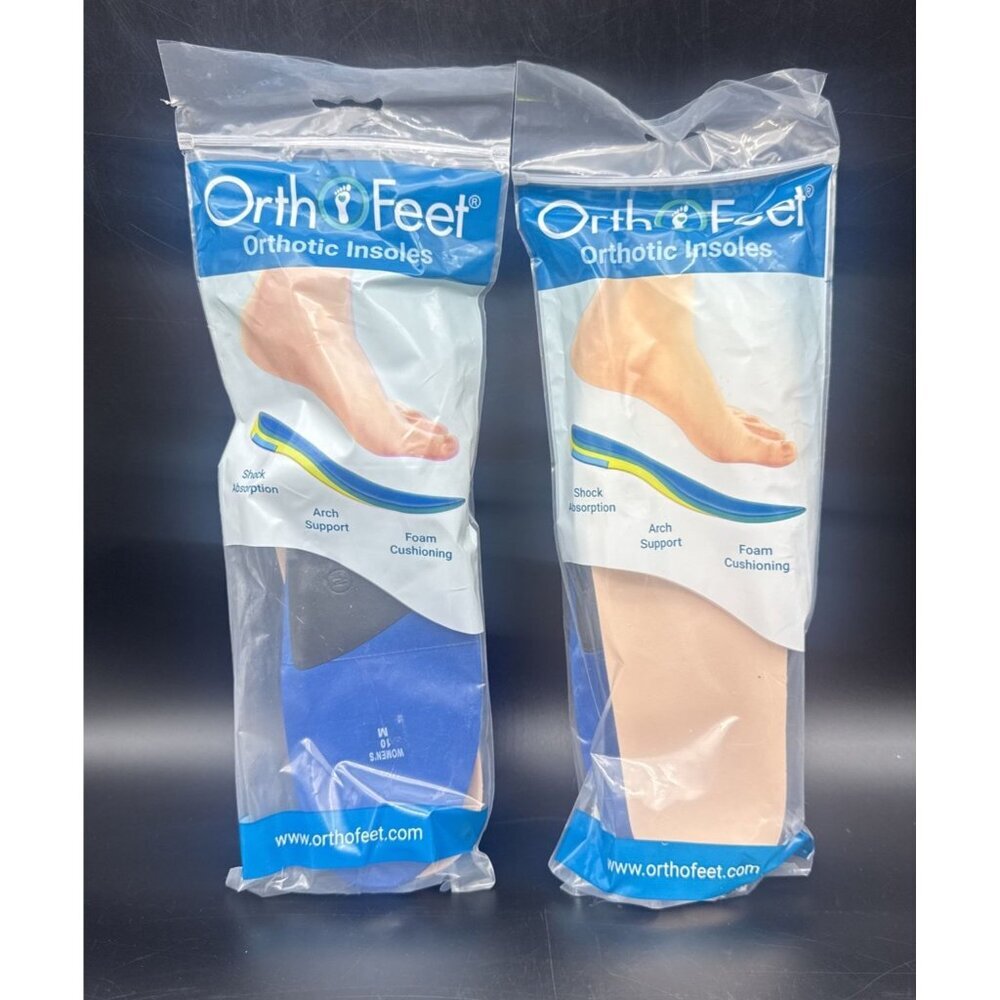 Orthofeet Orthotic Insoles Shock Absorption Arch Support Foam Womens 10 NEW-2‎